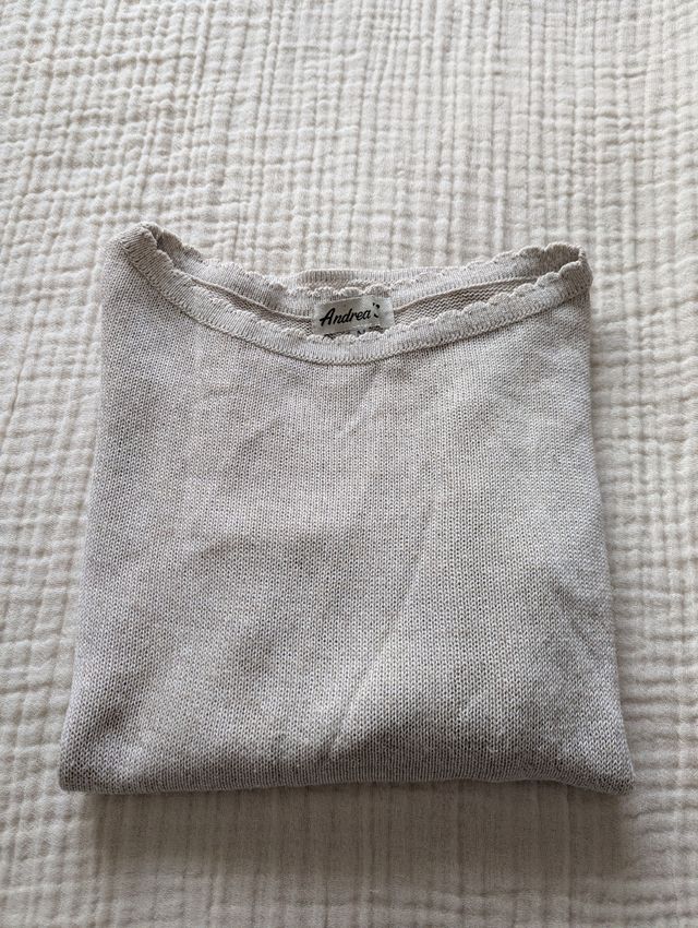 Jersey Manga Corta Beige.