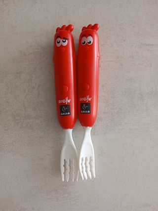 2 tenedores Roll'n Gallo Infantil nuevos