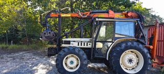 Tractor Lamborghini 774-80N con Grúa Forestal