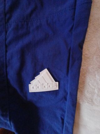Pantaloni Adidas Blu con Dettagli Bianchi