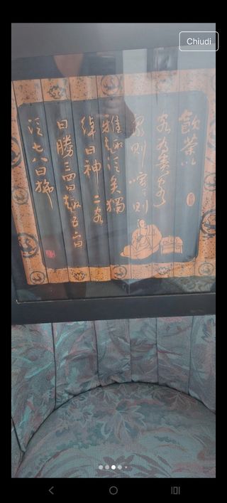 Quadro cinese con inserto Bamboo