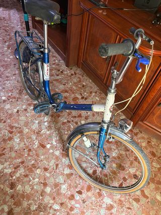 Bicicleta GAC Clásica Azul Plegable.