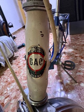 Bicicleta GAC Clásica Azul Plegable.