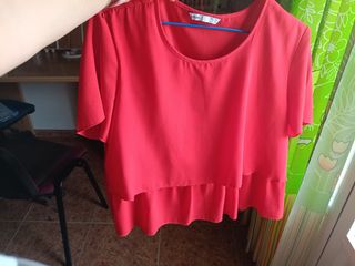 Blusa Roja Lefties Talla L