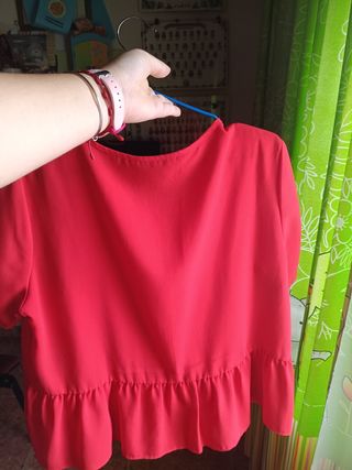Blusa Roja Lefties Talla L