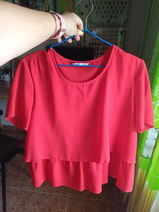 Blusa Roja Lefties Talla L