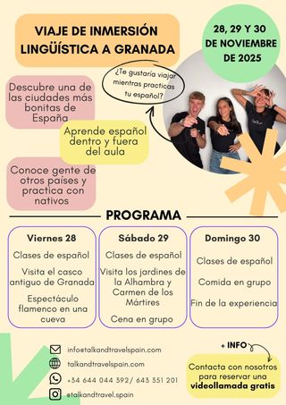 Viajes para aprender español en Granada