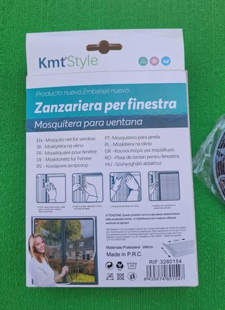 Mosquitera red negra para ventanas 150 x 60 cm