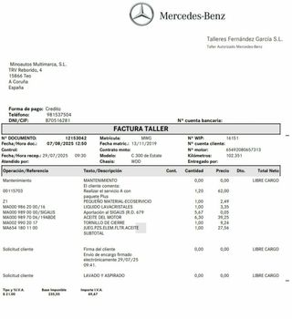 Mercedes Clase C 300DE 306 CV 9G-TRONIC AMG LINE ¡SUSPENSIÓN NEUMÁTICA!