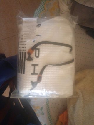 Sudadera ALPHA blanca con bandera EEUU