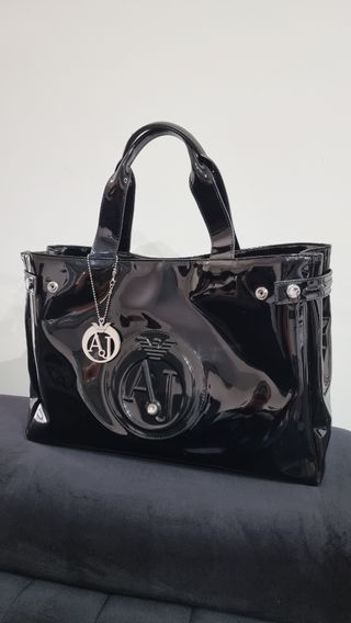 Borsa Armani Jeans Vernice Nera