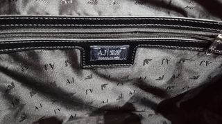 Borsa Armani Jeans Vernice Nera