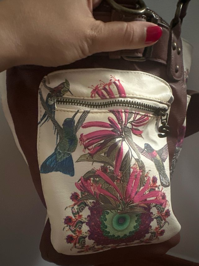 Bolso Desigual Multicolor con Estampado Floral