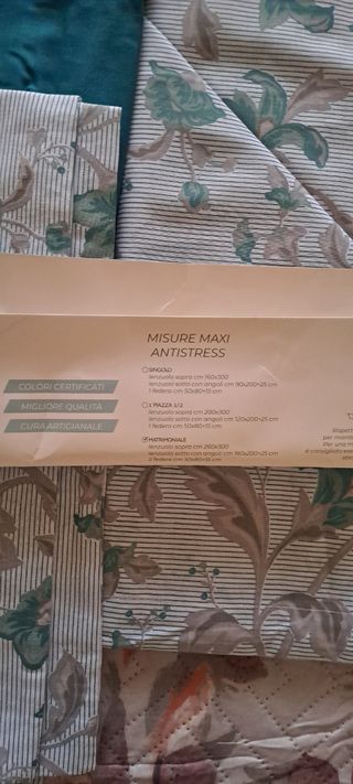 Completo letto matrimoniale cotone