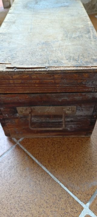 Cofre antiguo madera 75cm*20cm*22cm