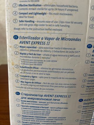 Esterilizador Microondas AVENT Express II