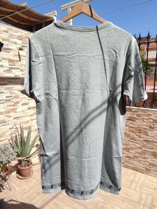 Camiseta Nike Gris Talla S Algodón