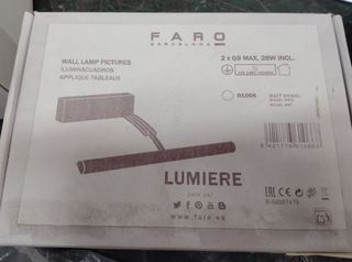 Aplique Faro Lumiere Plata