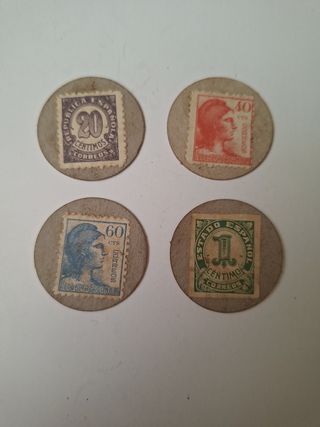 Monedas-sello de la República.
