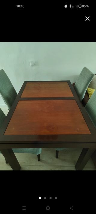 Mesa de comedor de madera maciza