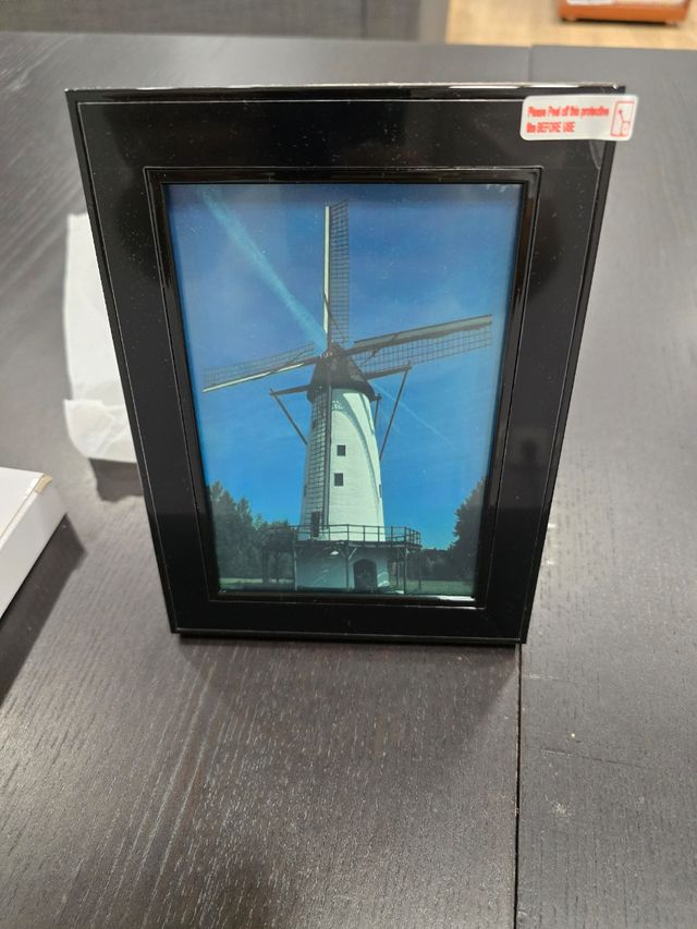 Cornice per foto con telecamera.