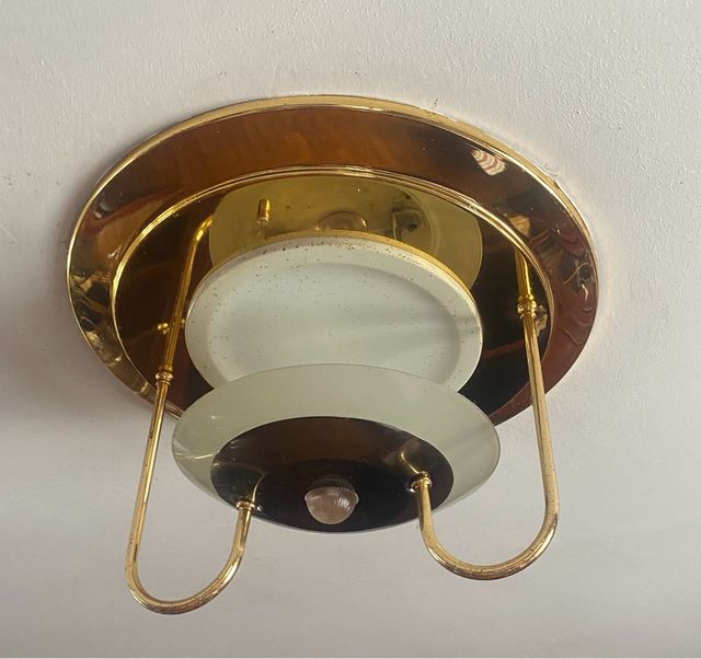 Plafón dorado y transparente para dormitorio