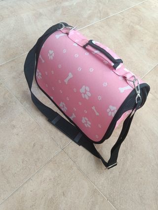 Bolso Transportín Mascotas Rosa
