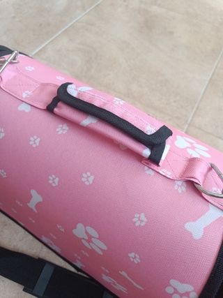 Bolso Transportín Mascotas Rosa