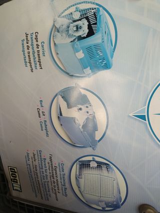 Transportín Perro Gigante Petcargo gris/Azul