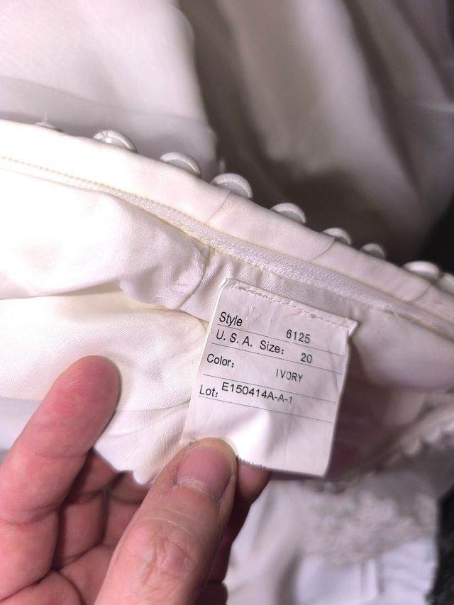 Vestido de Novia Blanco con Encaje