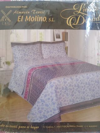 Colcha bouti + 2 cojínes, Cama 150 cm