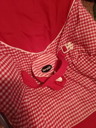 Sdraietta Brevi rossa e bianca a scacchi