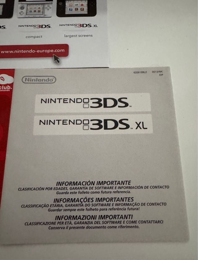 Manuales Nintendo 3DS y 3DS XL