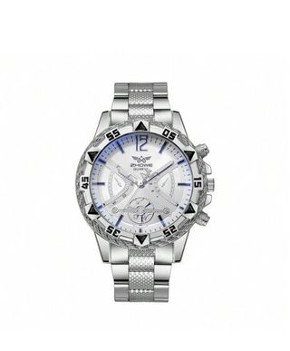 Reloj Hombre Plata y Blanco