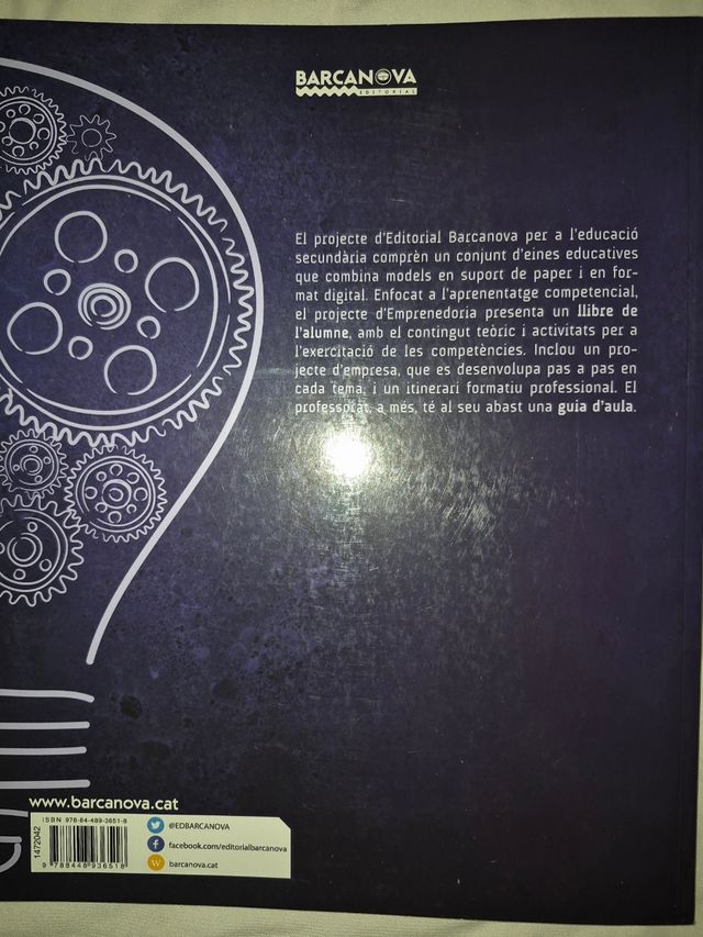 Emprenedoria 3r ESO. Llibre de l'alumne