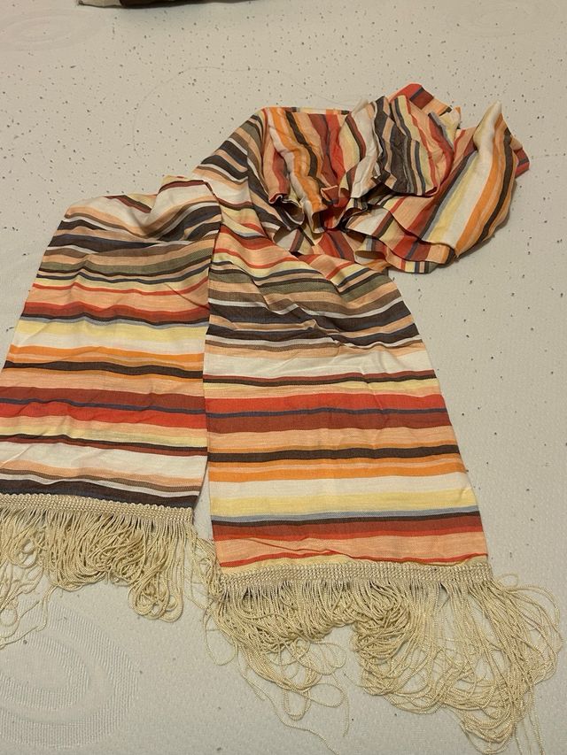 Fajín Hebrea Rayas con Flecos