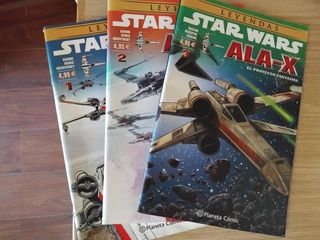 Tres cómics Star Wars Ala-X en español, castellano