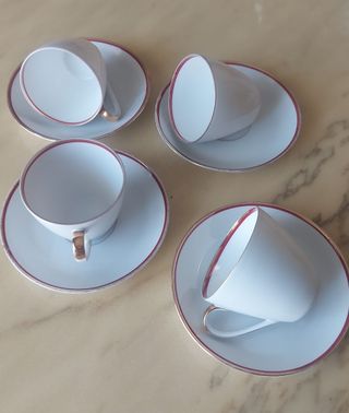 Set 4 Tazzine da tè in ceramica Scherzer