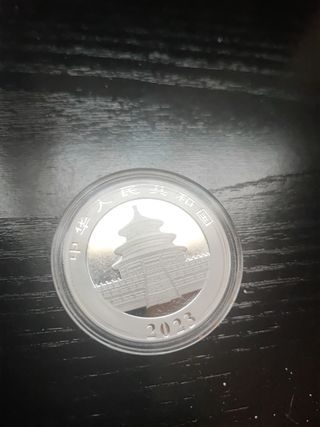 Moneda Panda Plata 30g .999 China 10 Yuan