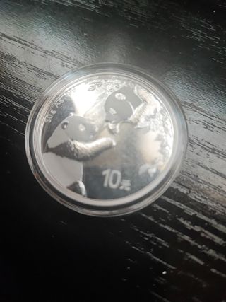 Moneda Panda Plata 30g .999 China 10 Yuan