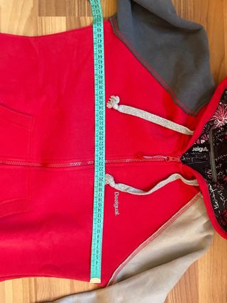 Sudadera Desigual Gris y Roja