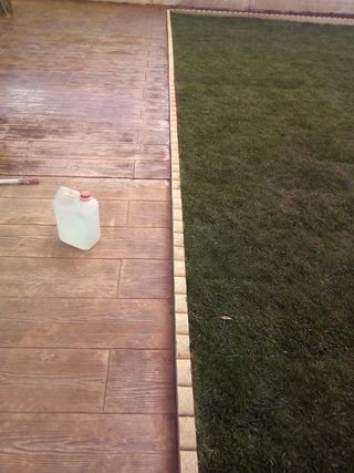 Reparación de hormigón impreso