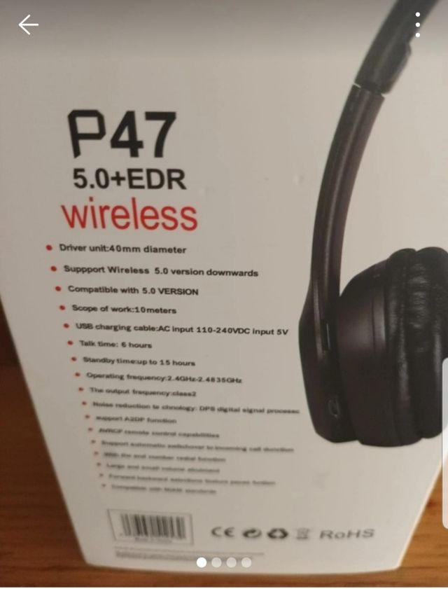 Cuffie wireless P47 5.0+EDR