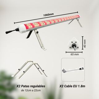 Luz LED Cultivo Lucius 120W Refuerzo