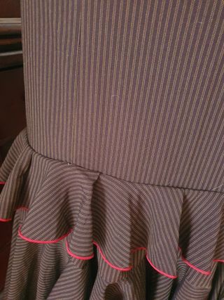 Falda flamenca rociera marrón