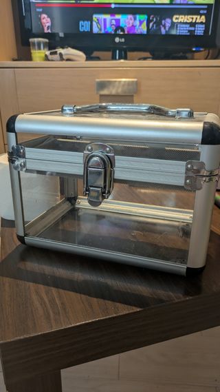 Maletín Metacrilato con Bandeja Plata