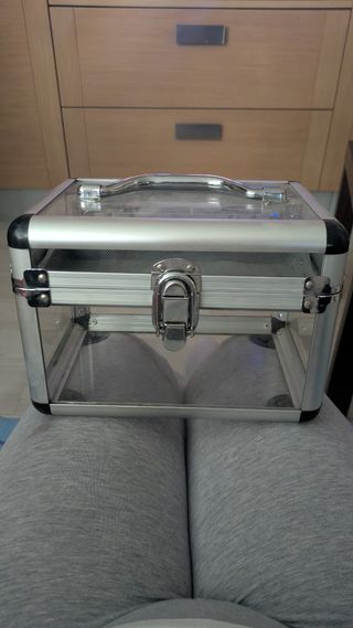 Maletín Metacrilato con Bandeja Plata