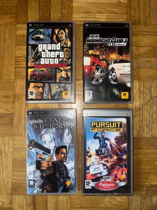 Lote 4 Juegos PSP: GTA, Midnight Club...