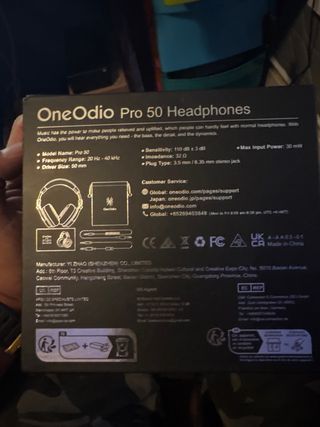 Cascos DJ Studio Pro 50 Negro LEER BIEN EL ANUNCIO