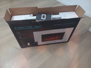 Chimenea Cecotec Cristal Blanco Nueva